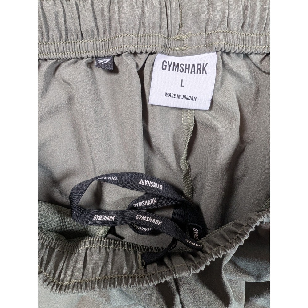 Gymshark Arrival Shorts Mens Large Olive Green Athletic Gym Training A2A1M - Picture 2 of 8